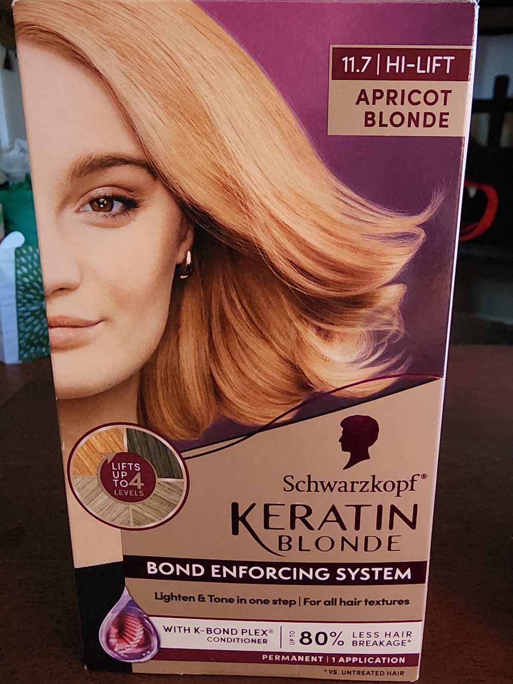 🍑NEW Keratin Blonde 11.7 Hi-Lift Apricot Blonde Hair Color